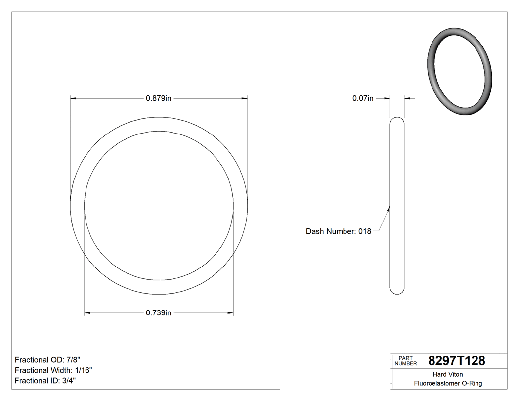 Technical drawing - 8297T128